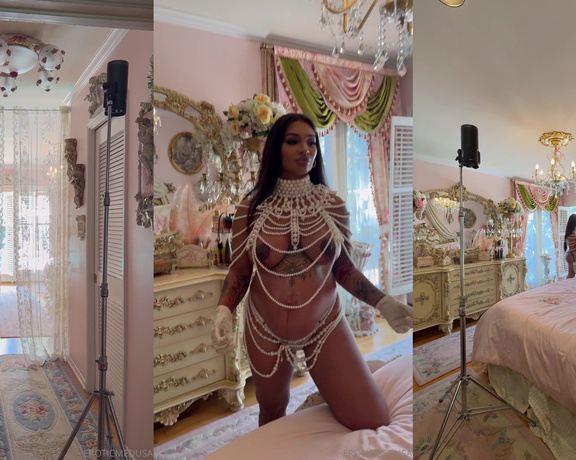 Erotic Medusa aka eroticmedusa - 08-14-2024 OnlyFans Video - Full behind the scenes of my 2nd maternity shoot pearl outfit  watch how I interact